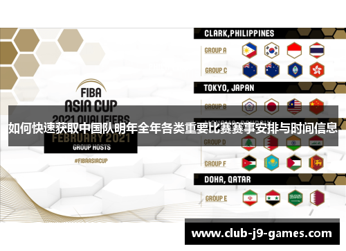 如何快速获取中国队明年全年各类重要比赛赛事安排与时间信息