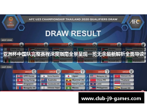 亚洲杯中国队完整赛程深度指南全景呈现一览无余最新解析全面导读
